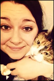 Chelsy Ranard and her cat